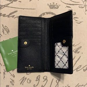 NWT Kate Spade black wallet new